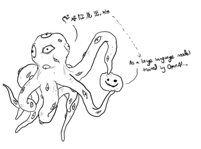 Shoggoth with smiley face meme